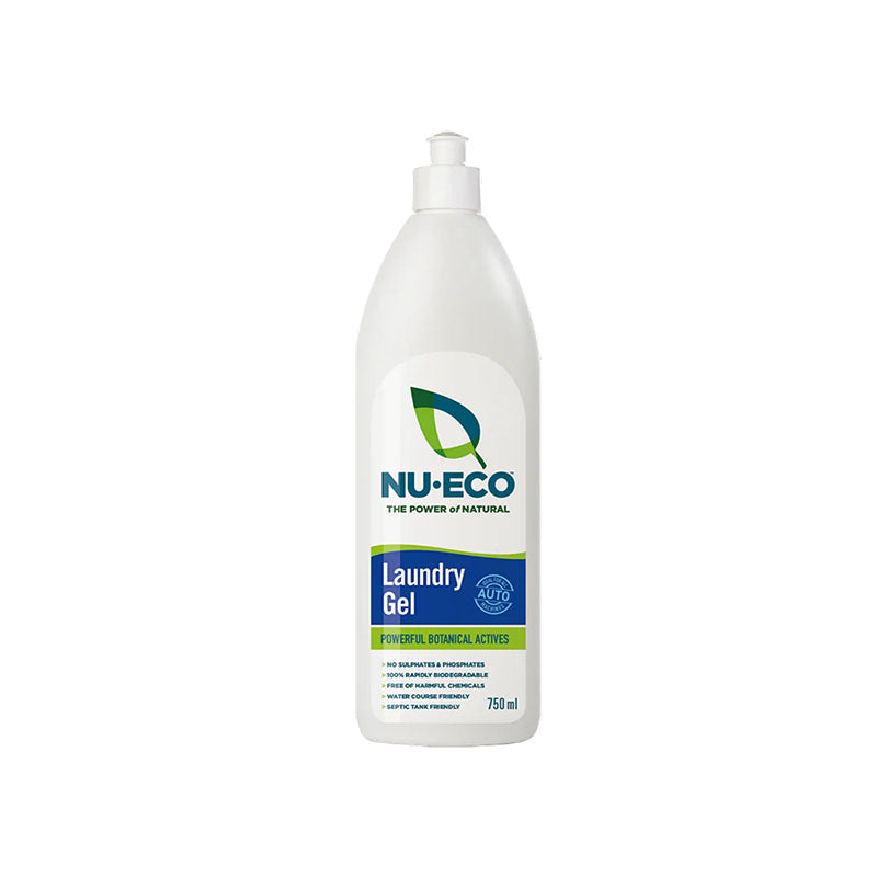 Nu Eco Laundry Gel 750ml – Powerful Natural Cleaning for Sensitive Skin