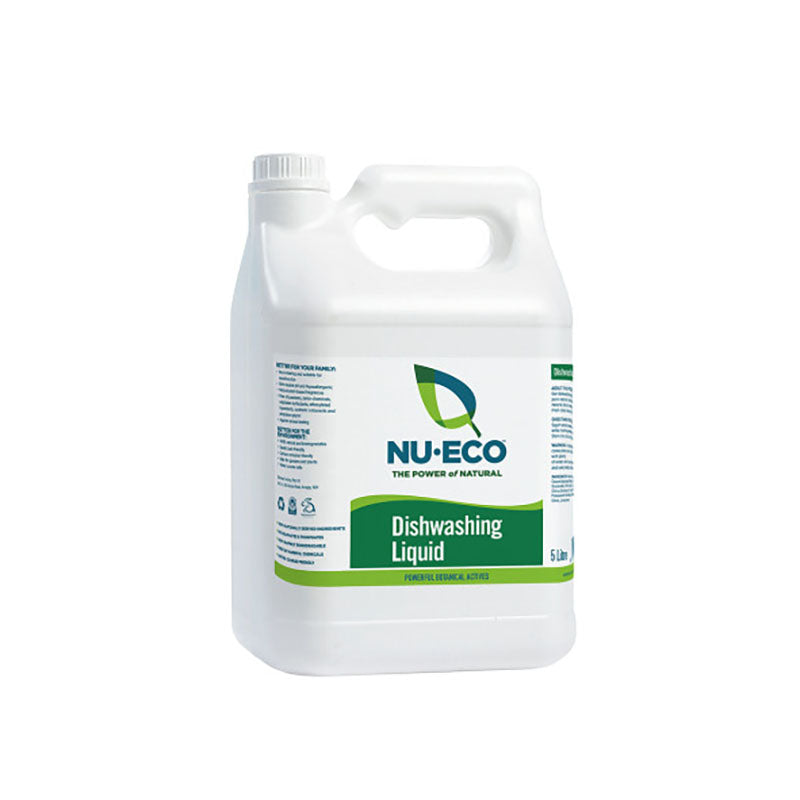 Nu Eco Dishwashing Liquid 5 Litre – Bulk Citrus Cleaning Power, Naturally